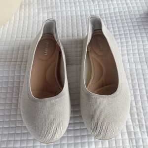 Old Navy Knit Almond-Toe Ballet Flats Cozy Cashmere Size 8.5 NEW Shimmery